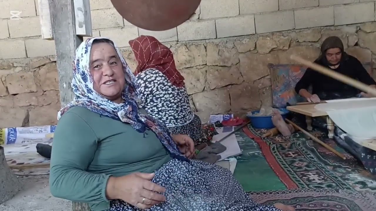 KÖY TANDIRINDA AYŞE GELINE YUFKA EKMEK YAPTIK👏KIMLER VARDI😘Tahtalar Sajlar Almadı masallah🙏💜