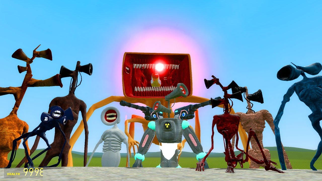 MECHA SIREN HEAD VS ALL OLD SIREN HEAD | In Garry's Mod