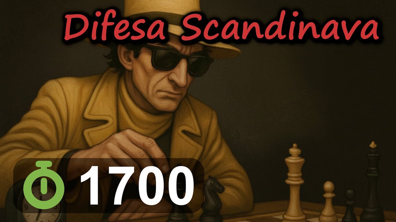 Rimonta contro la Scandinava! Partita di Scacchi tesa 🎯♟️