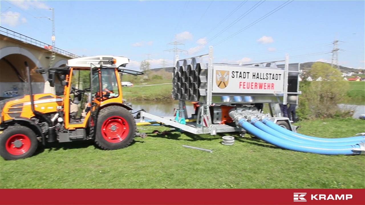 Hochwasserpumpe der Feuerwehr Hallstadt in Zusammenarbeit mit Kramp