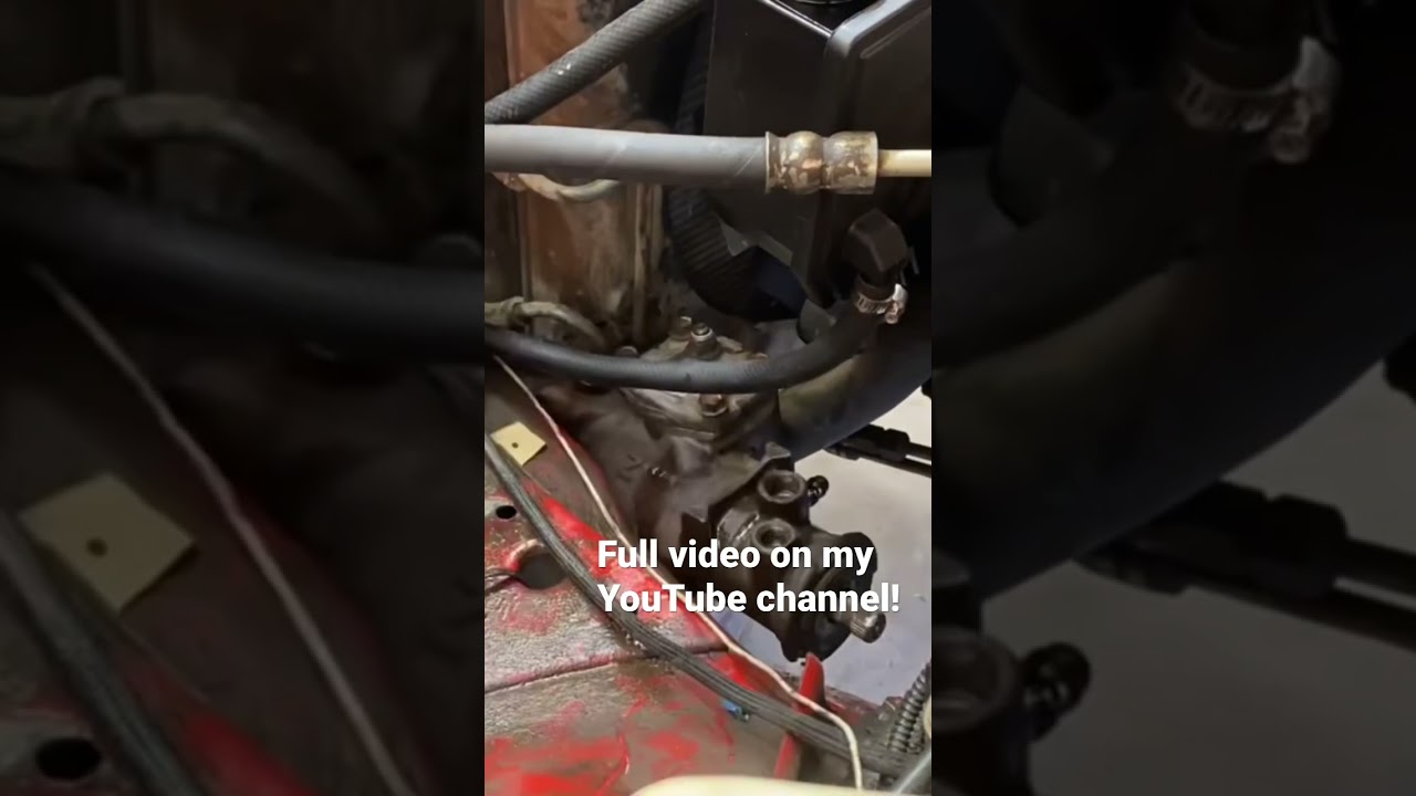 Hydro assist steering box install on a Grand Cherokee zj