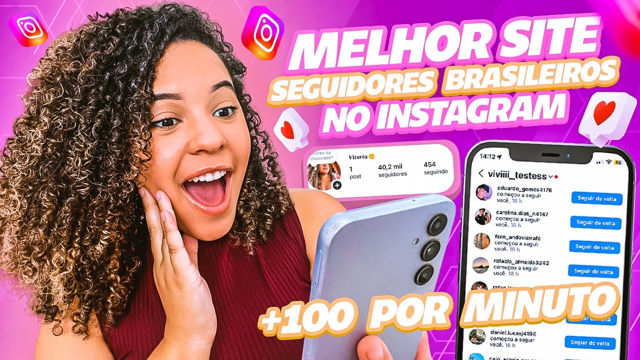 💜VAZOU!! Novo Site para Ganhar Seguidores BRASILEIROS (🇧🇷) a cada 5 MINUTOS no Instagram 