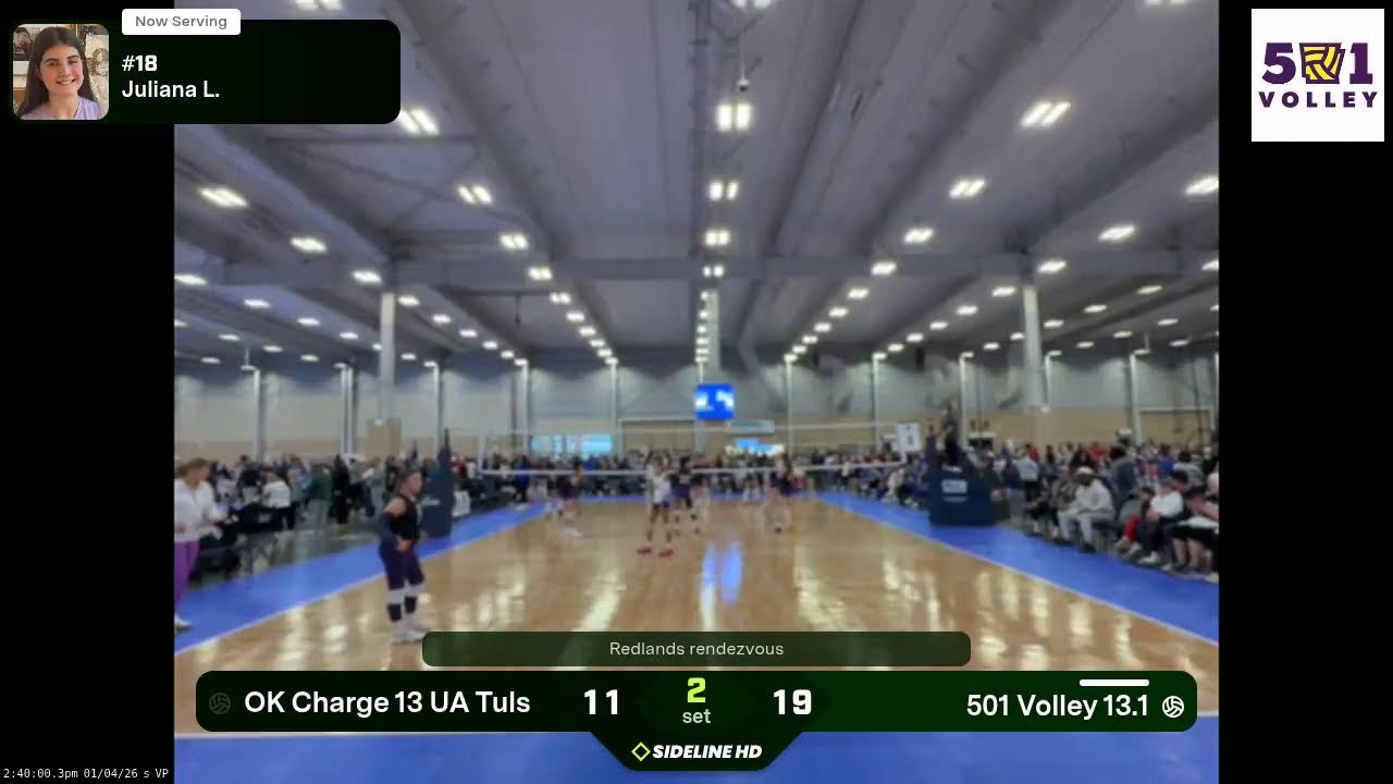 501 Volley 13.1 vs. OK Charge 13 UA Tuls (2026.01.04)