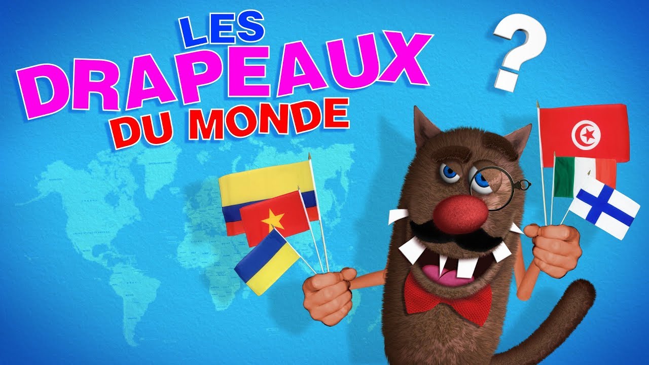 Apprendre aux enfants les Drapeaux du monde (Learn world flags for kids Serie 01) 4k