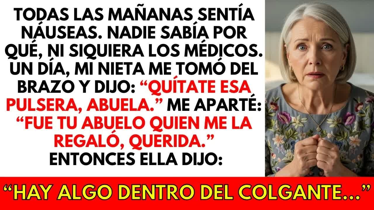 “¡Quítate eso ahora!” gritó mi nieta al descubrir lo que estaba escondido en la pulsera...