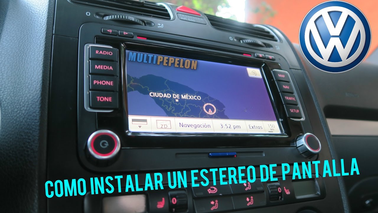 COMO INSTALAR ESTÉREO DE PANTALLA EN BORA O GTI MK5 / CAR AUDIO  VW