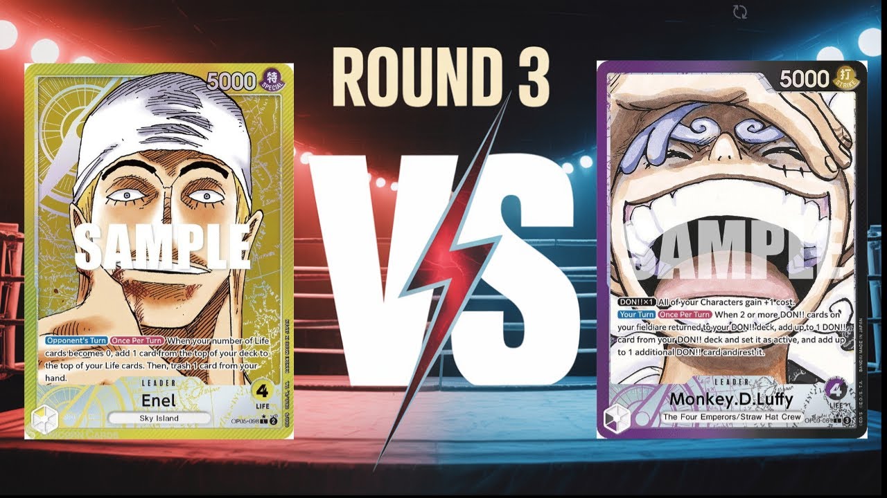EB02 STORE TREASURE CUP 5-0! | ROUND 3 ENEL VS PB LUFFY | One Piece Trading card game