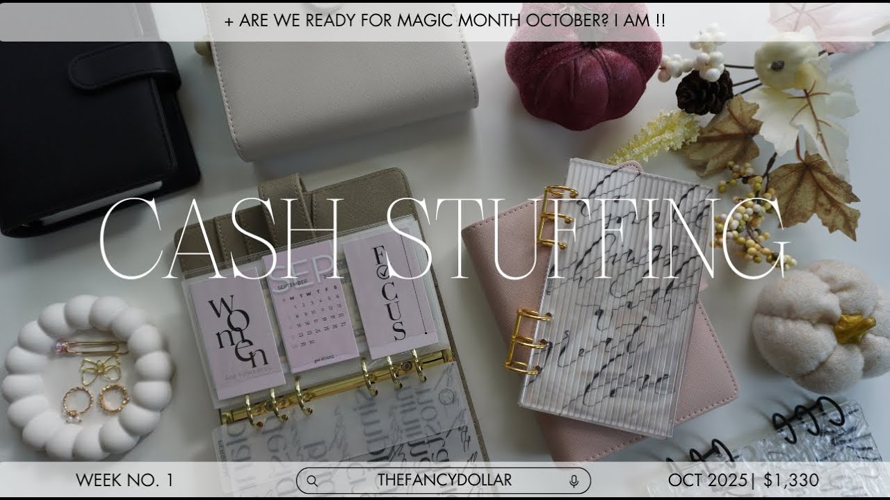 НАПОЛНЕНИЕ КОНВЕРТА ДЕНЕЖНЫМИ СРЕДСТВАМИ $1330 | октябрьский чек №1 ♡