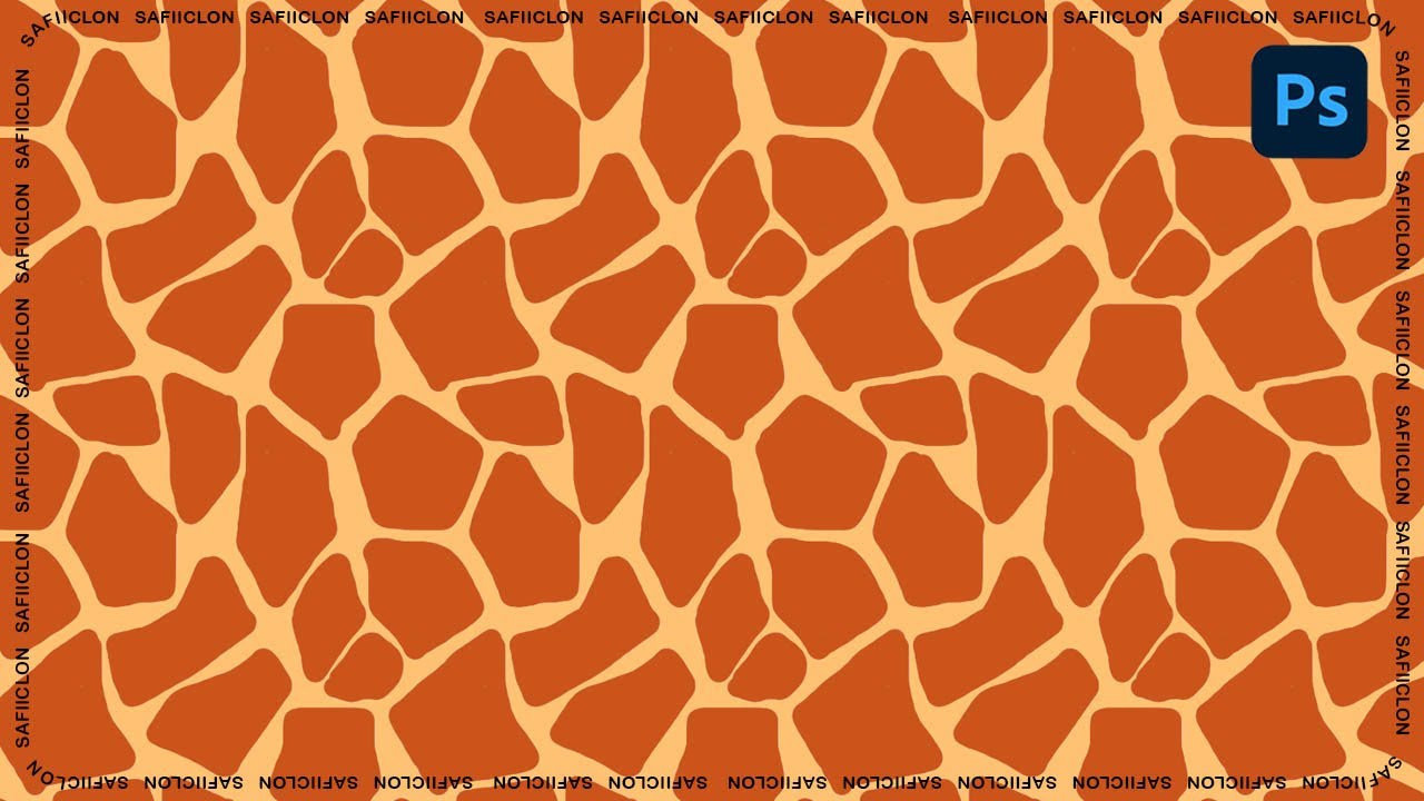 [ Photoshop Tutorial ] How to Make Giraffe Pattern Background in Photoshop