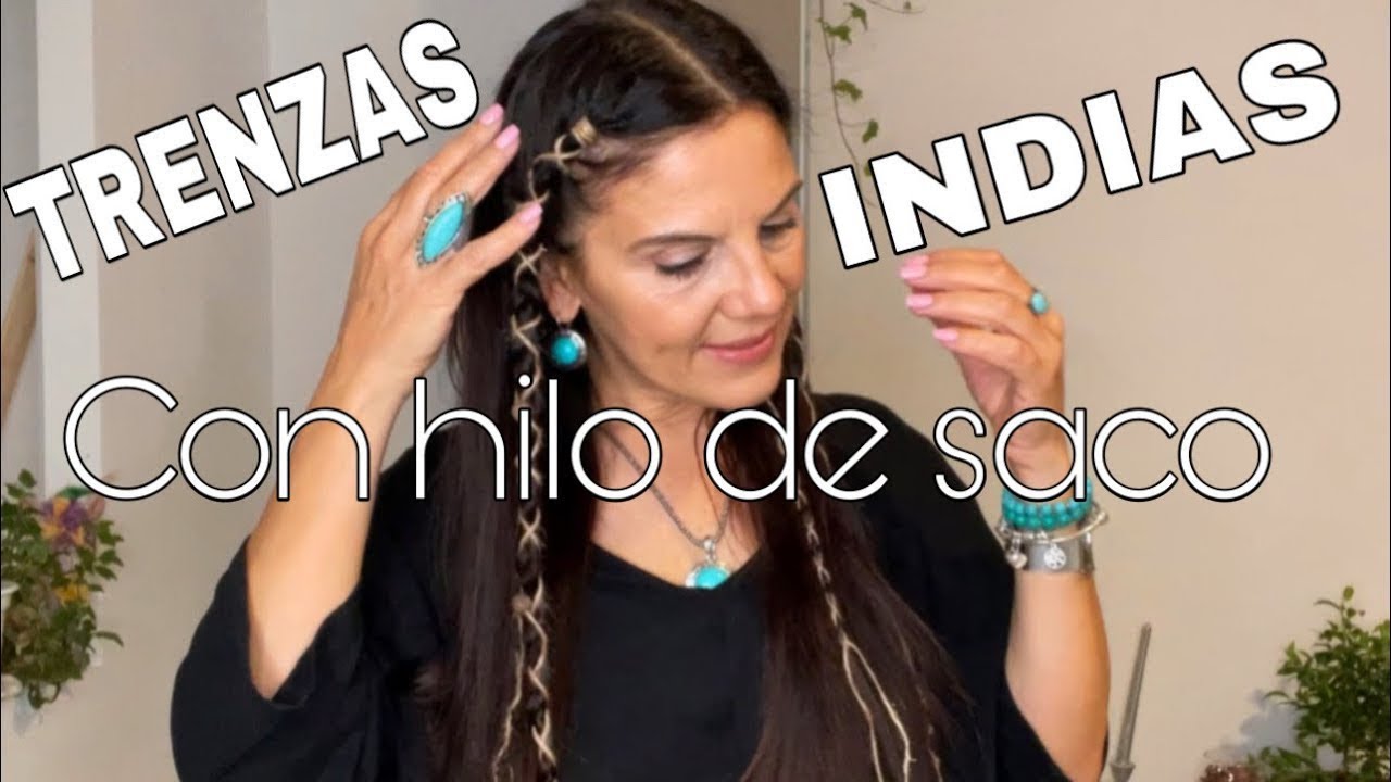 Mira C&oacute;mo Hago Estas Trenzas Ind&iacute;genas con Hilo Natural 😍✨