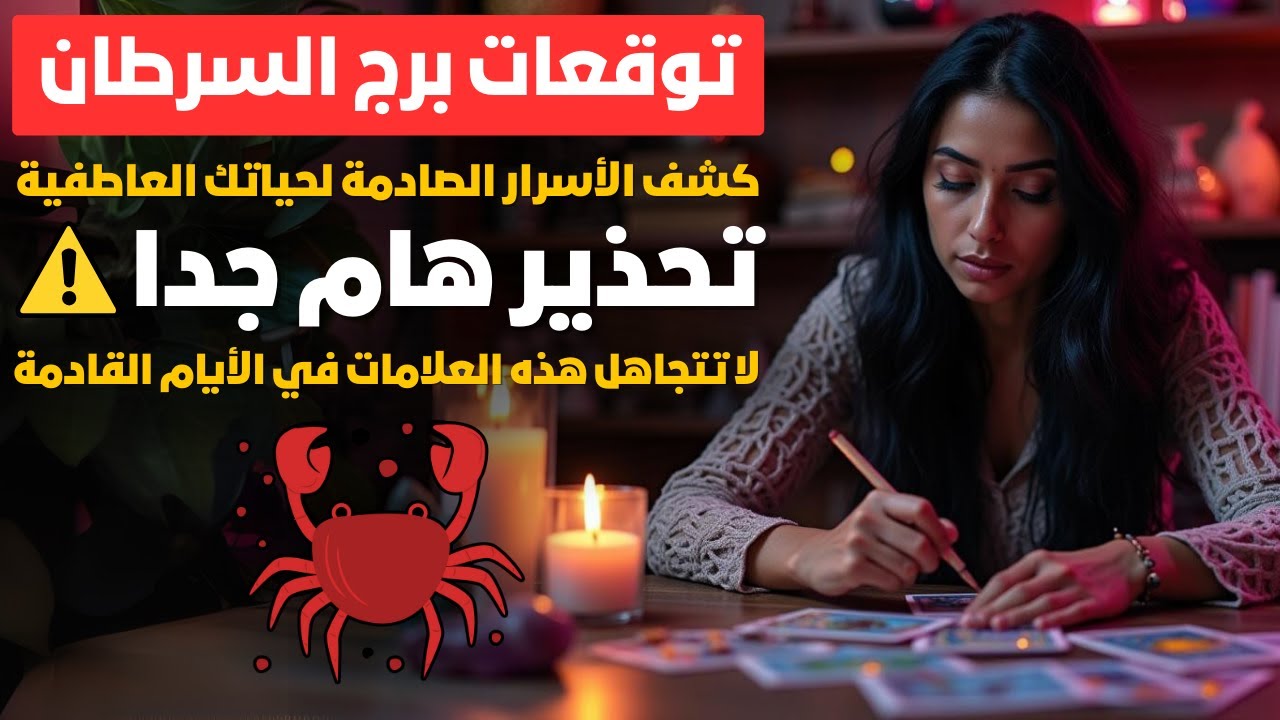 توقعات برج السرطان 🦀 توقعات عاطفية مثيرة ❤️ ترقية قادمة 💼 و الفلوس هتزيد 💸 بيت جديد في إنتظارك🏡