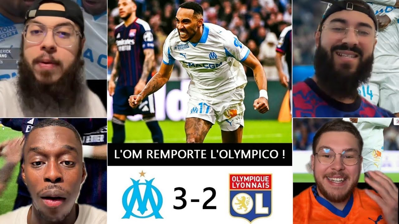 🚨😱 𝗜𝗡𝗖𝗥𝗢𝗬𝗔𝗕𝗟𝗘 ! L'OM s'impose 3-2 face à Lyon grâce à un 𝗗𝗢𝗨𝗕𝗟𝗘 d'Aubameyang