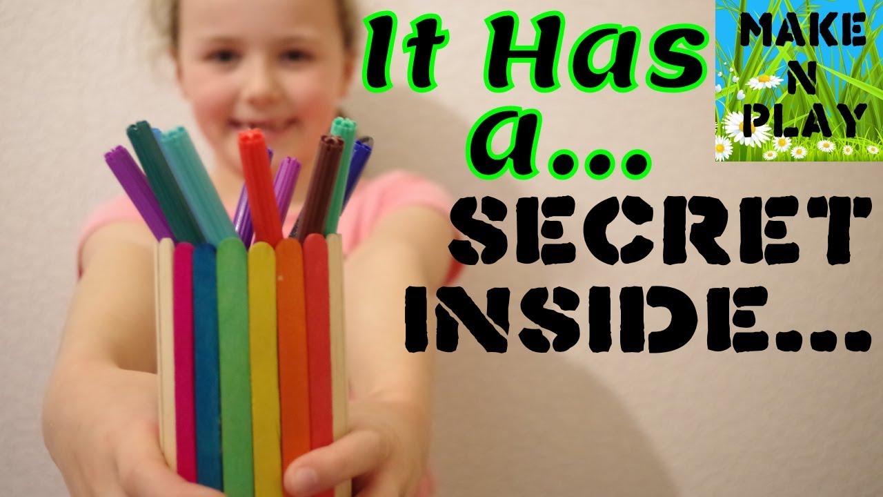 secret compartment | diy pencil holder