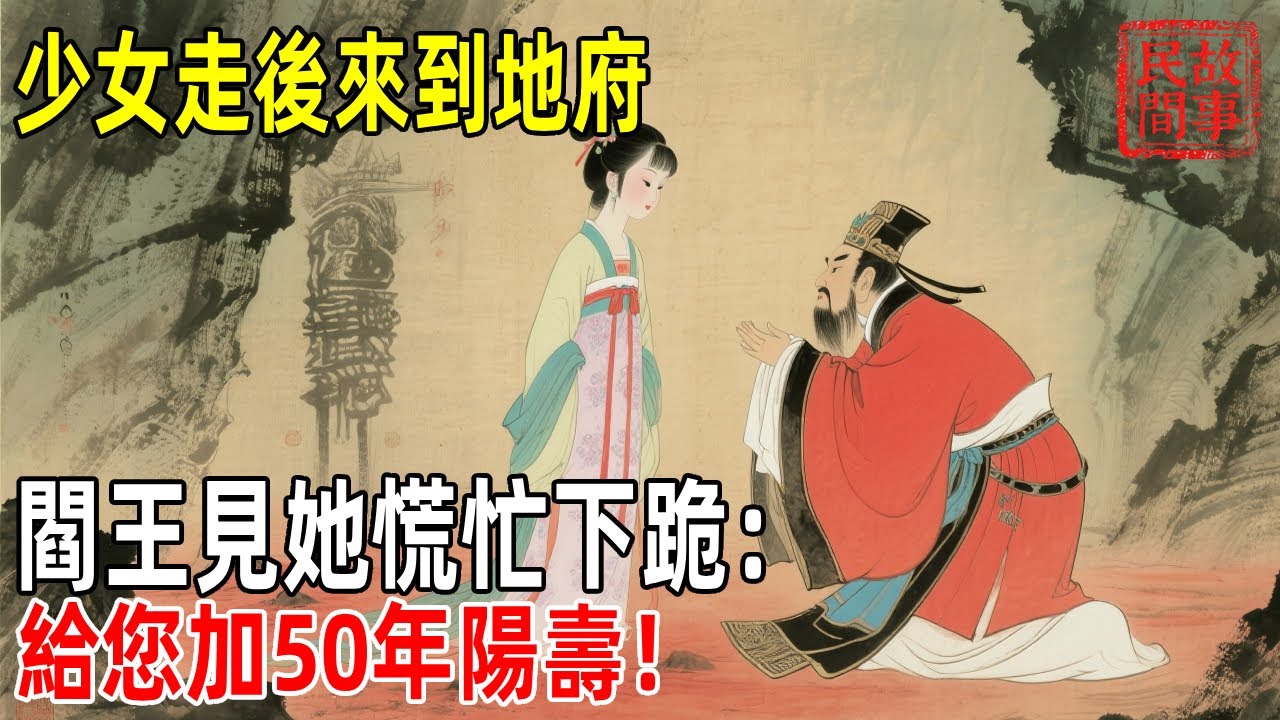 少女走後來到地府，閻王見她慌忙下跪：給您加50年陽壽！【巷陌故事會】#故事#民间故事#故事会#民間故事#故事會#温馨故事#民间传统故事