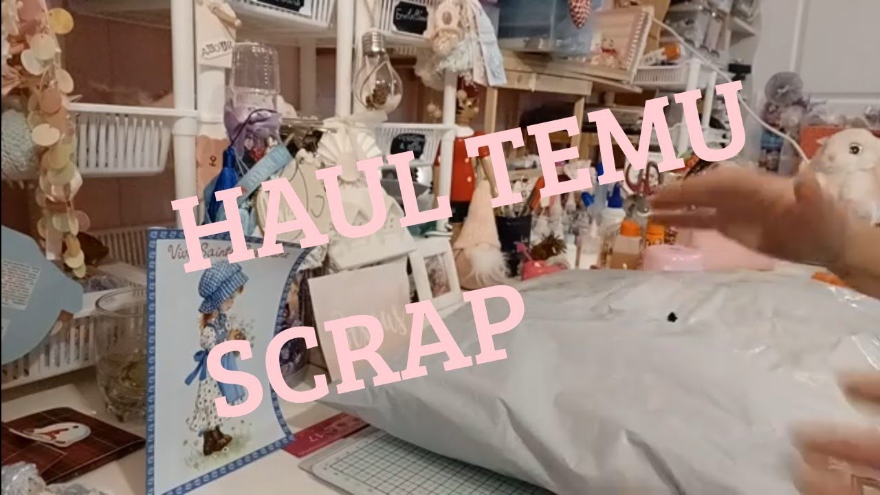Haul temu Scrap/ un outil de folie en scrap j'adore, c'est le top