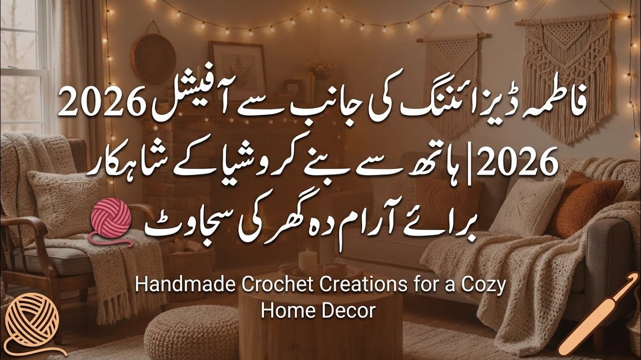 Handmade Crochet Creations for a Cozy Home Decor 🧶 2026 | Fatima Designing by Official
