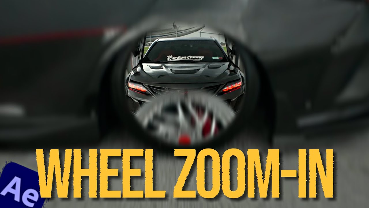 How to do the CLEANEST Wheel Zoom-In Transition in After Effects 🏎️💨