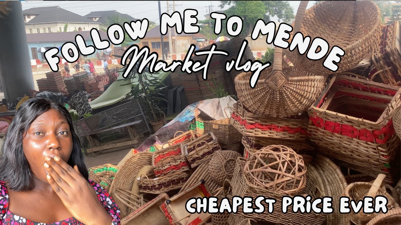 Видеоблог о рынке | Где купить ДЕШЕВЫЕ корзины и тростниковые поделки на Рождество в Лагосе.