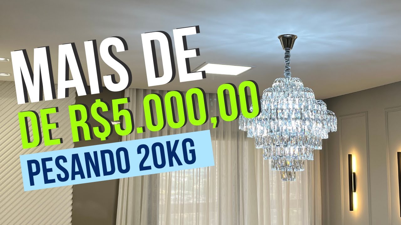 Como instalar um lustre de cristal com mais de 20kg em forro de gesso
