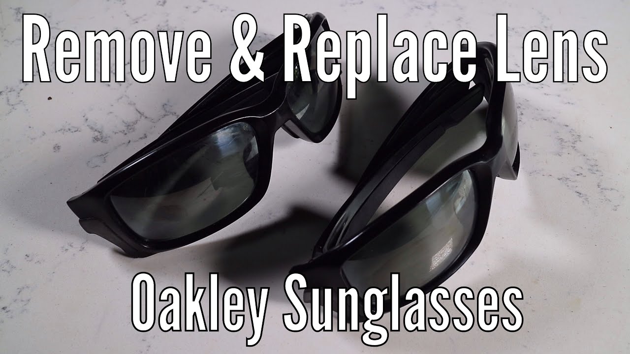 How to remove and replace lenses in Oakley Sunglasses with Straightlink frames.