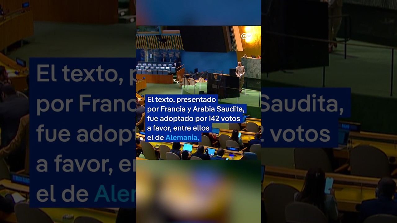 La Asamblea General de la ONU apoya de manera abrumadora un futuro Estado palestino