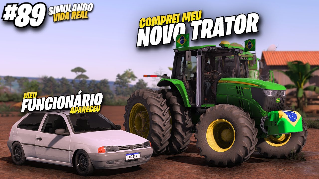 MEU NOVO TRATOR DA FAZENDA!│Murilo Voltou De Viagem│Farming Simulator 22│Fazenda Madureiro #89