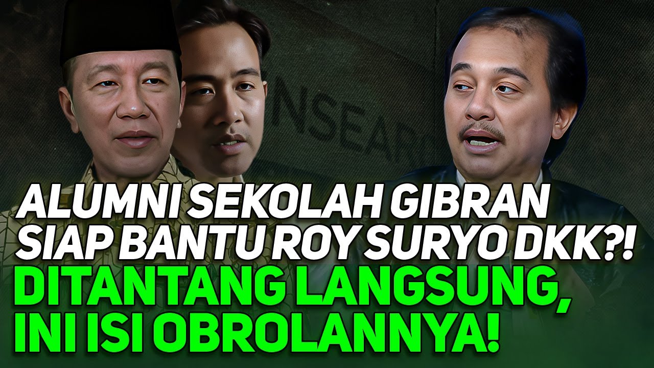 ALUMNI SEKOLAH GIBRAN SIAP BANTU ROY SURYO DKK?! DITANTANG LANGSUNG, INI ISI OBROLANNYA!
