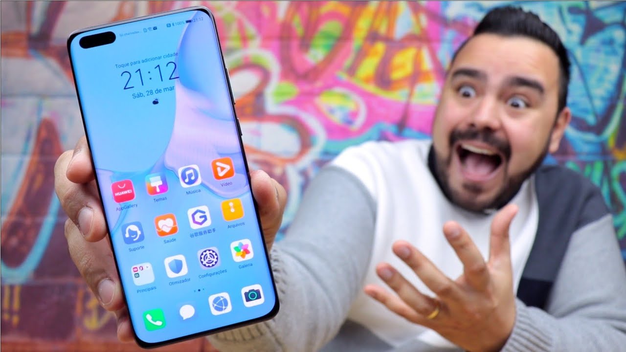 HUAWEI P40 PRO EXCLUSIVO PORTUGUÊS BRASIL - Primeiras Impressões VS Galaxy S20 ULTRA