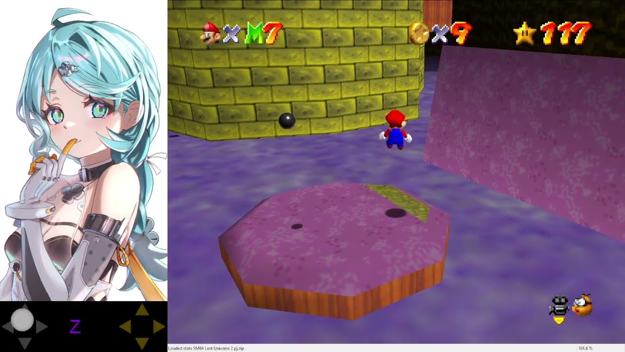 Lost Universe 2 - Course 10: Fort Maladie, 6 Stars (No Savestates)