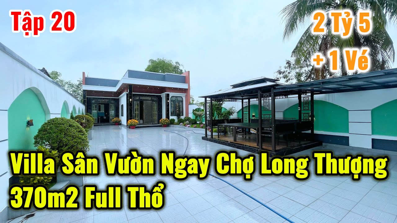 Bán Villa Sân Vườn Ngay Chợ Long Thượng 10x37 Full Thổ ,SHR Hoàn Công | 1 Tỷ 5 Nhận Nhà | Thành Công