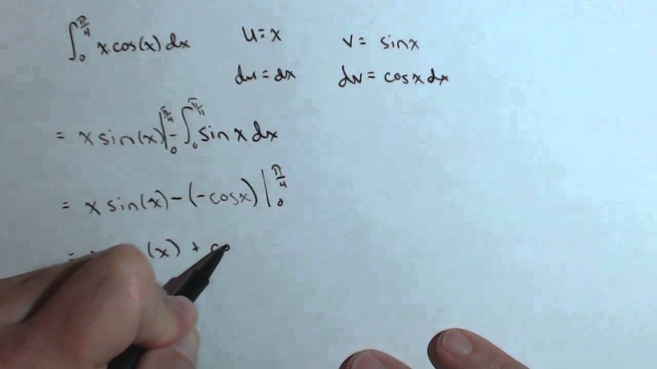 Definite Integral with Integration by Parts 230GWRB2