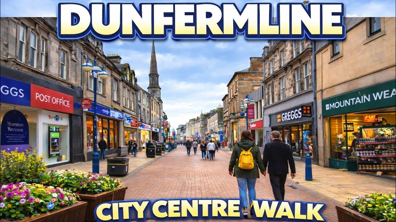 Walking Dunfermline City Centre |Scotland 