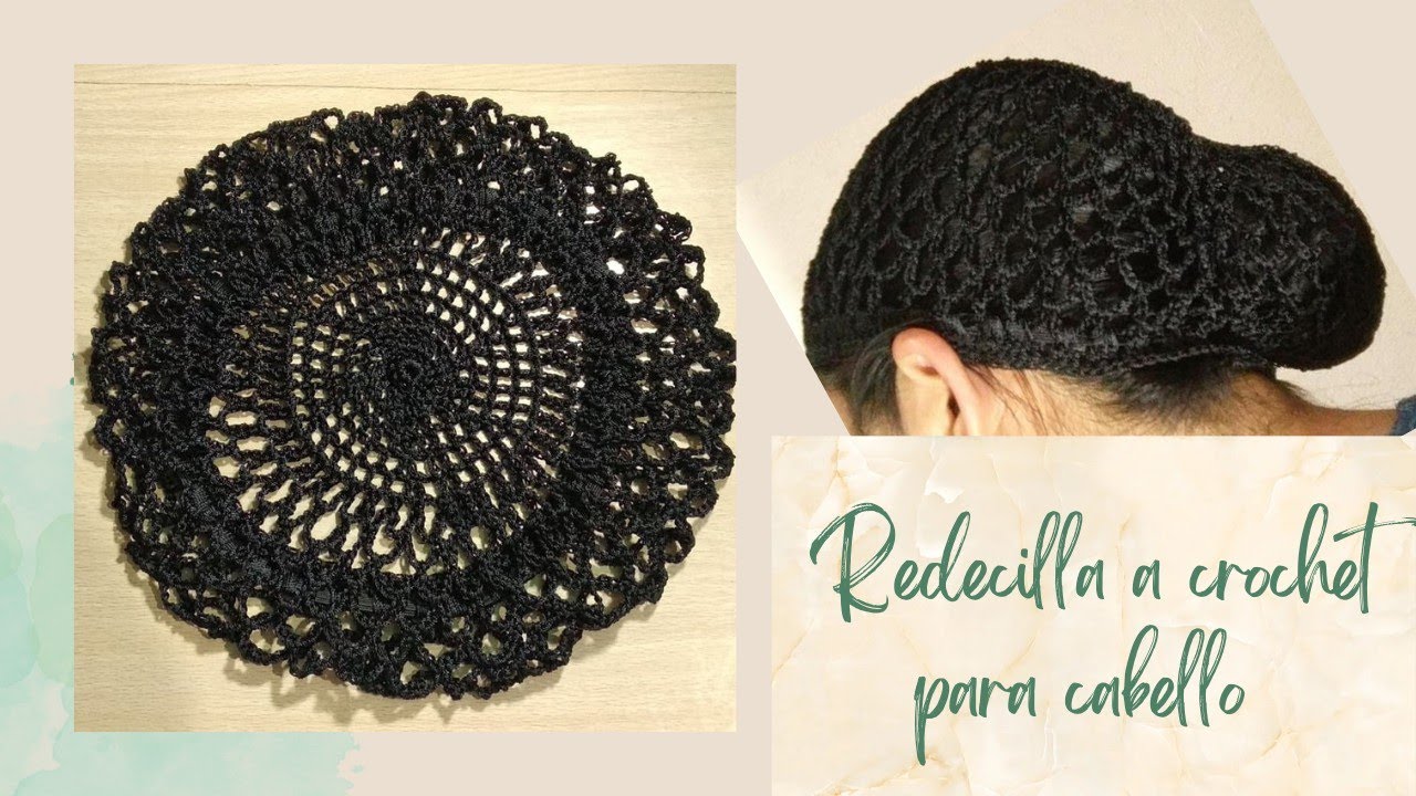 redecilla a crochet para cabello