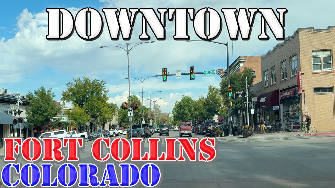 Fort Collins - Colorado - 4K Downtown Drive