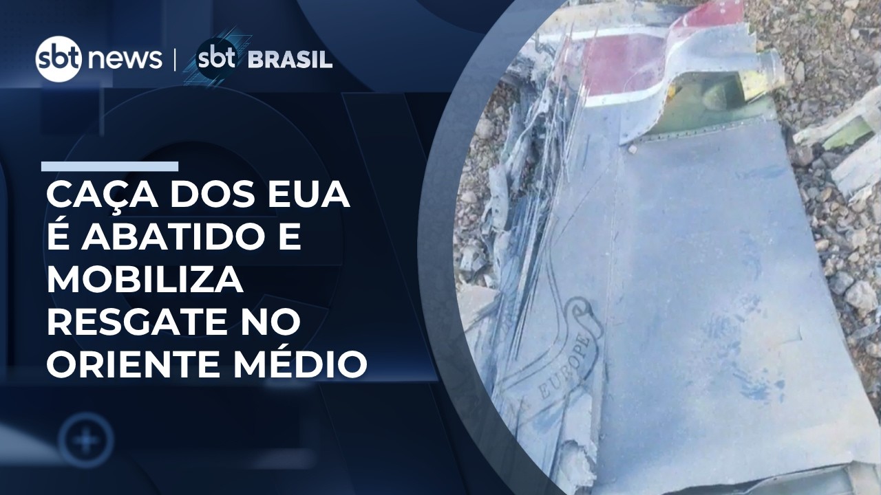 Ir&atilde; afirma ter abatido ca&ccedil;a dos EUA e piloto desaparece | #SBTBrasil