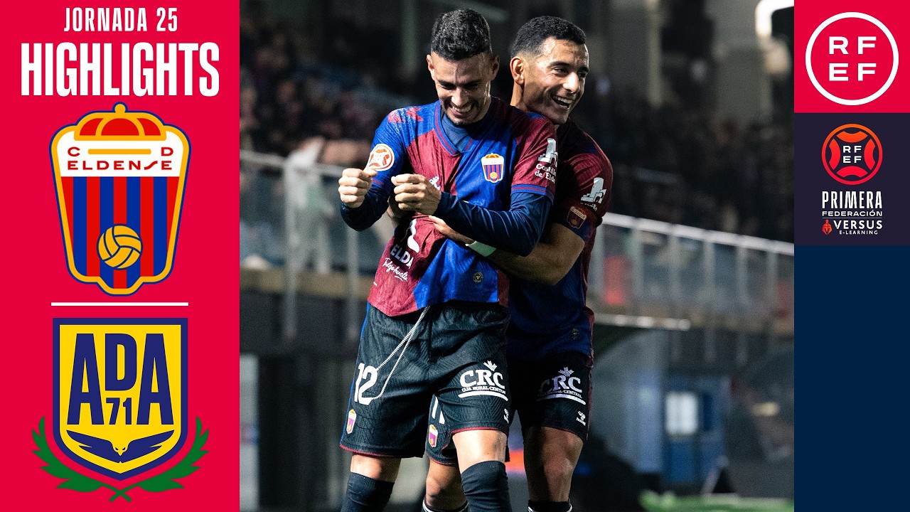 Resumen #PrimeraFederaci&oacute;n | CD Eldense 2-2 AD Alcorc&oacute;n | Jornada 25 | Temporada 2025/2026
