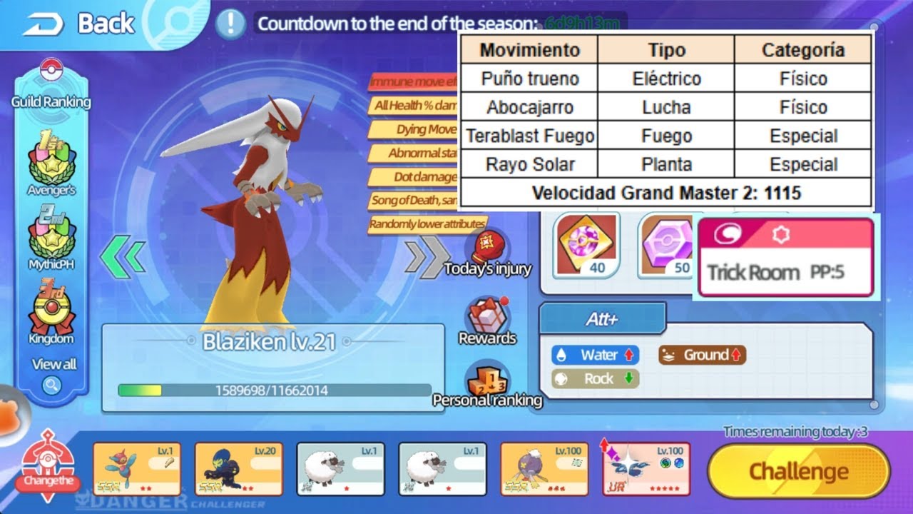 Ultra Era Pet - Blaziken Grand Master 2 - Estrategia 1
