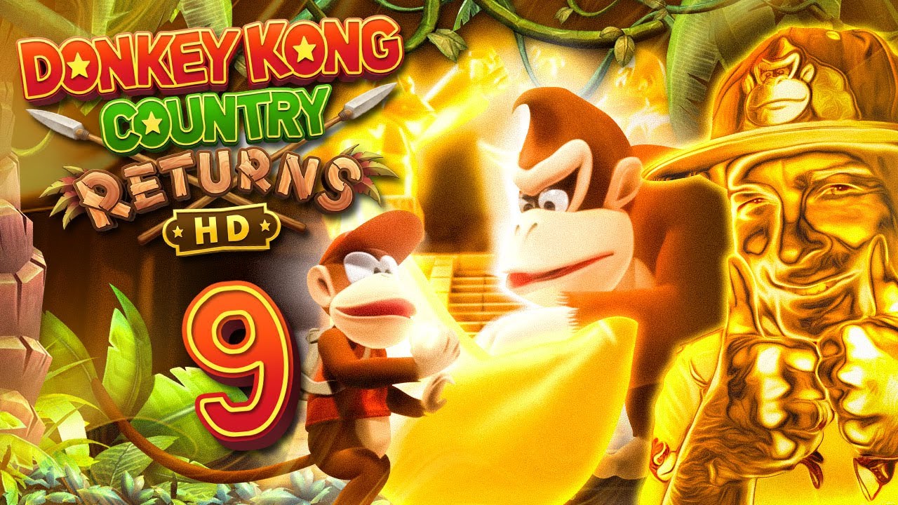 DONKEY KONG COUNTRY RETURNS HD 🍌 #9: World 9 Wolken & Goldener Tempel [ENDE]