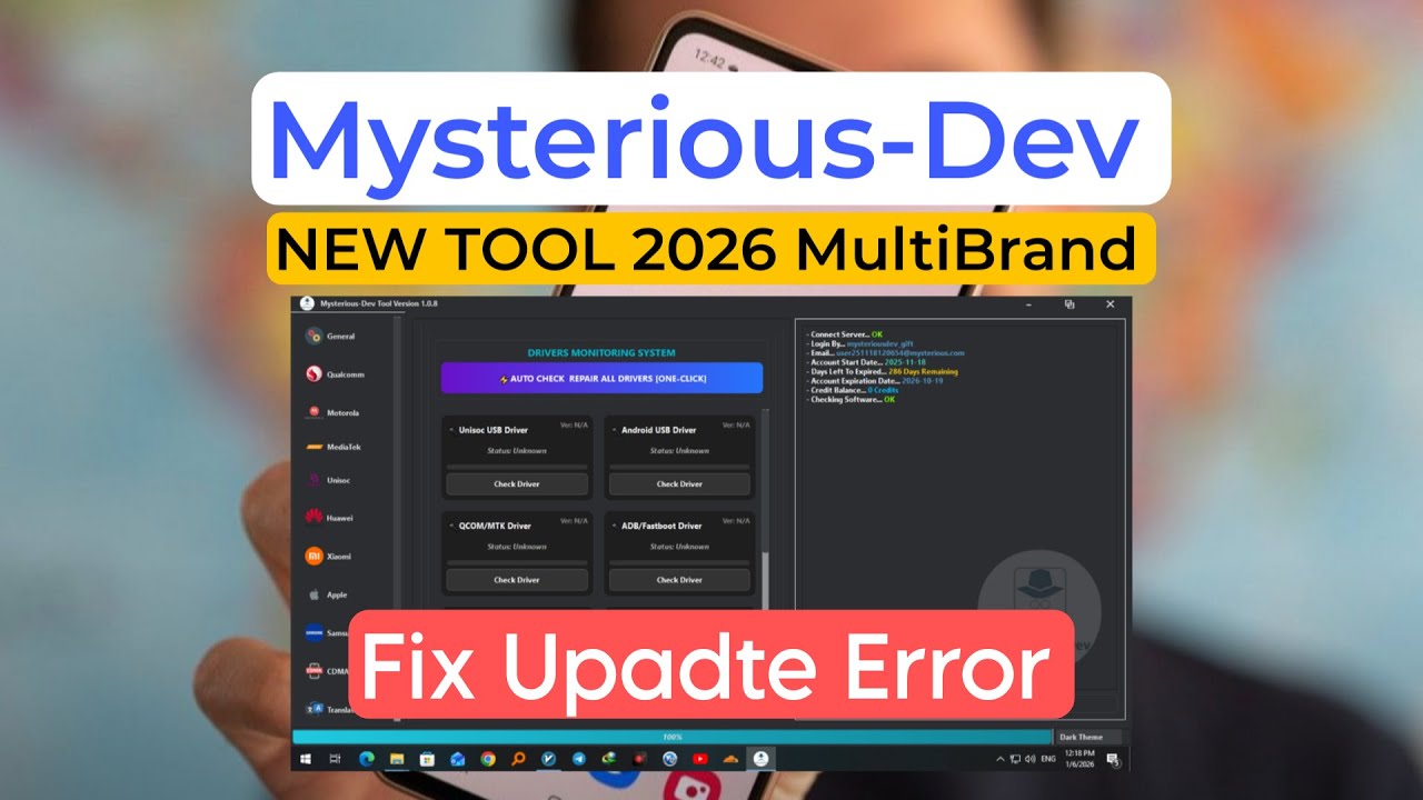 ❤ New Tool 2026 Fix Update Error Mysterious-Dev New Version 1.0.7 Multi Brand  Tool #freetool #free