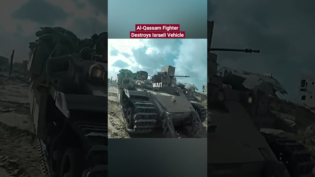 APC Ambush: Al-Qassam Fighter Destroys Israeli Vehicle