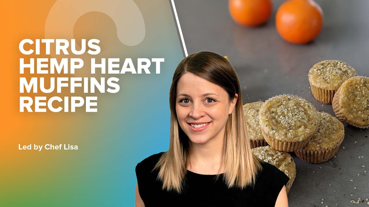 Citrus Hemp Heart Muffins Recipe