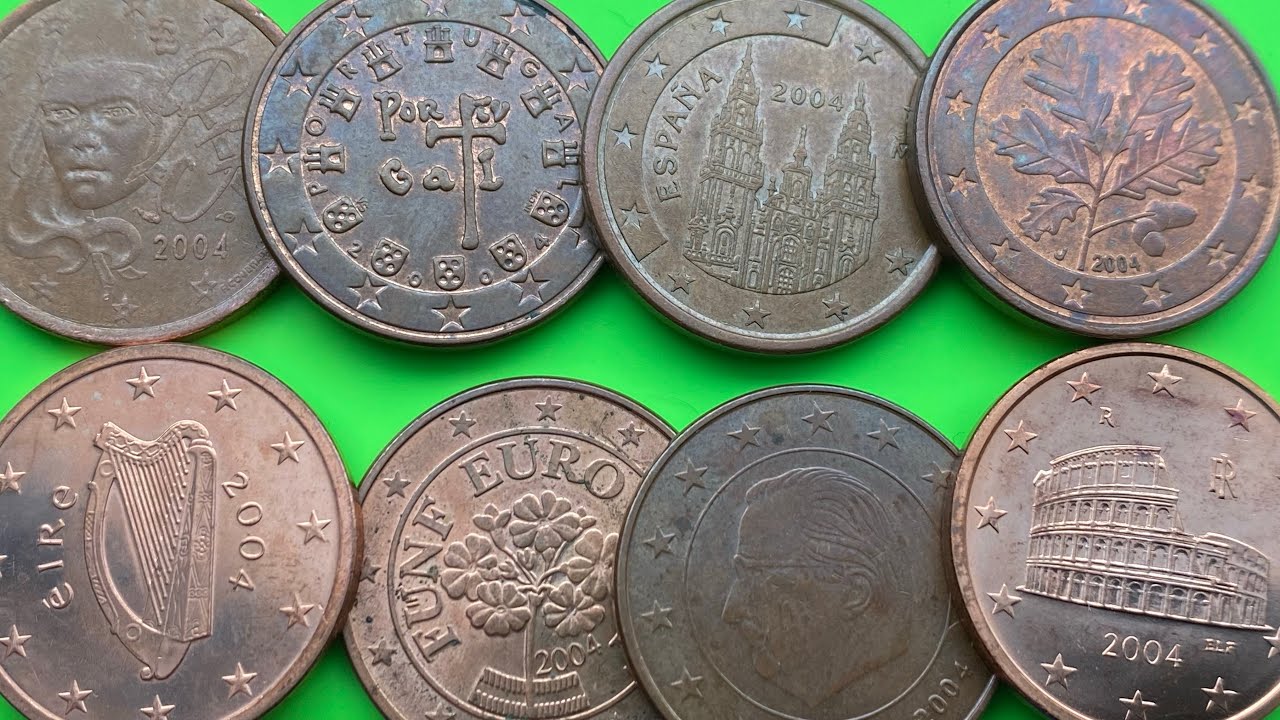 5 euro cent 2004 - 8 countries