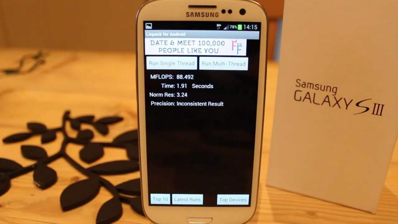 [Galaxy S3] Linpack
