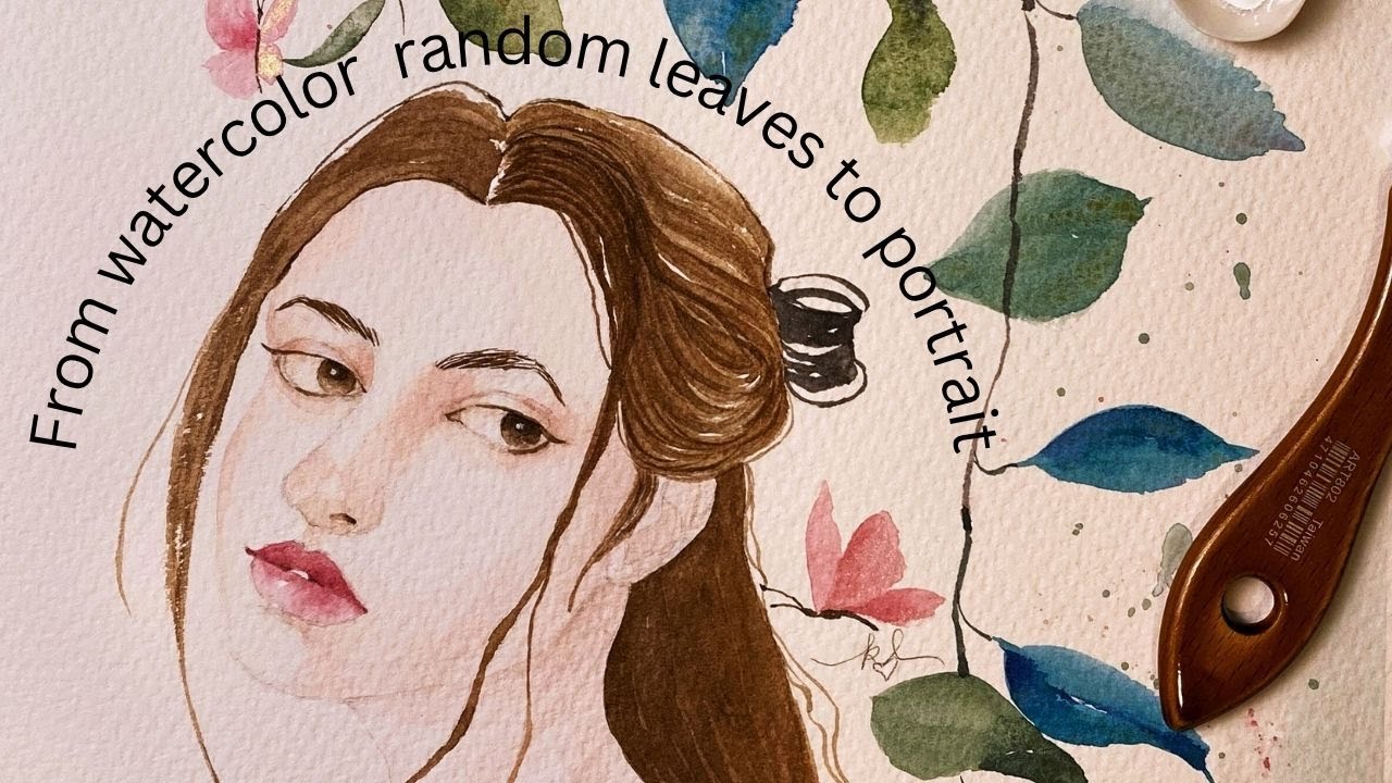 Watercolor Fashion Portrait Process | From Loose Leaves to Final Illustration