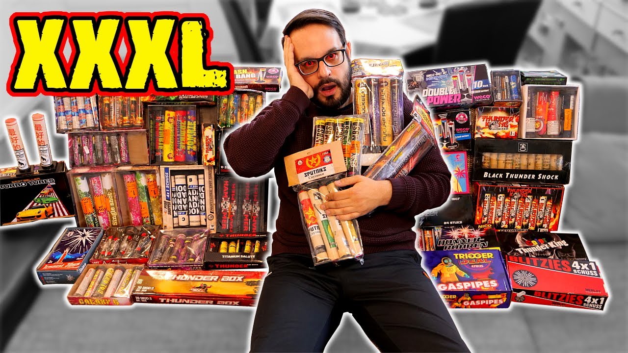 XXXL BOMBENROHR MISCHUNG | Der wohl größte Single Shot/Feuerwerk Test!