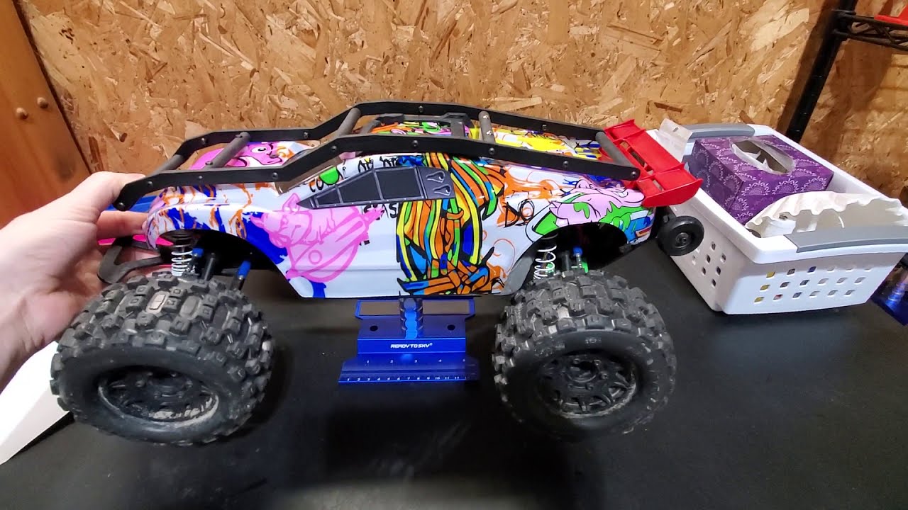 Completed Rustler 4x4 with Hobbywing Max 10 ESC and 3200kv motor! All upgrades!!