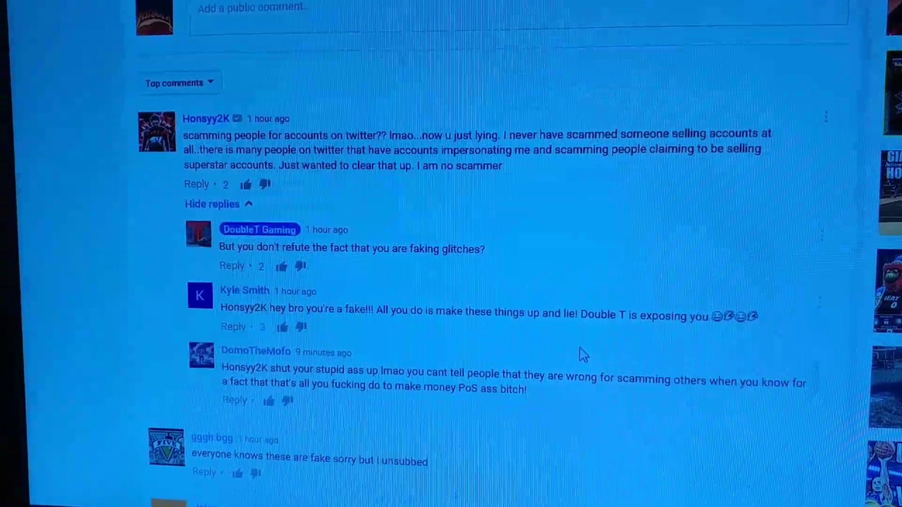 Honsyy2k scamming and yelling at fans. ANGRY FOR BEING CALLED OUT FOR FAKE GLITCHES