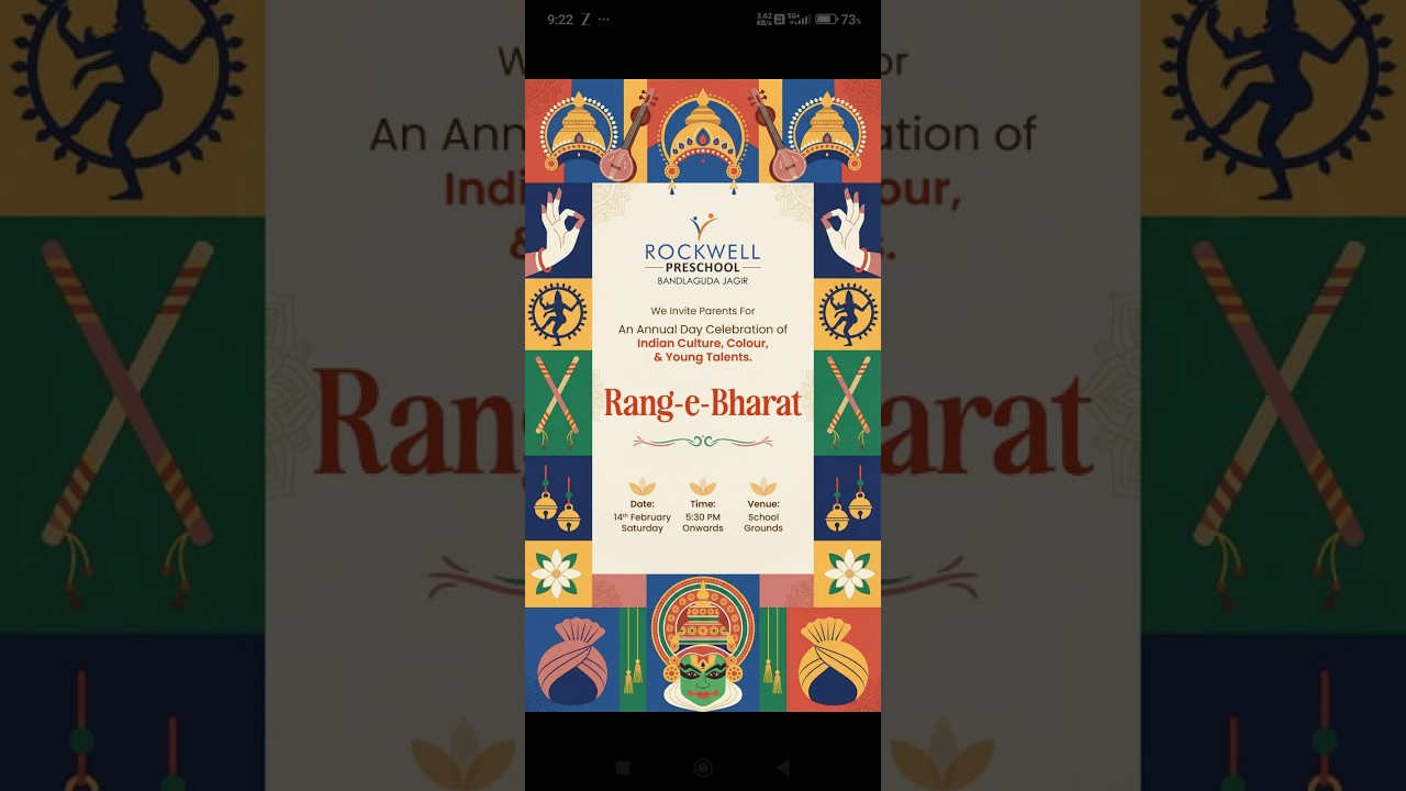 Rang e Bharat Annual Day Celebrations Rockwell Preschool