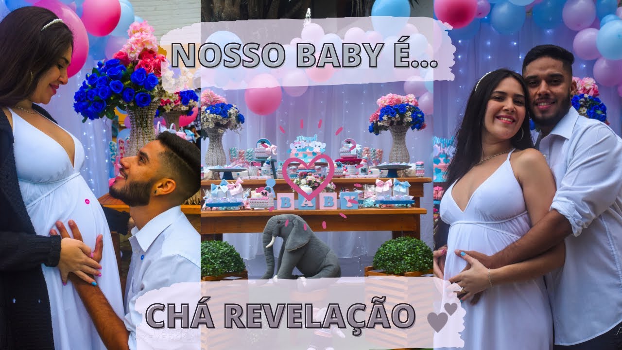 MEU CHÁ REVELAÇÃO!! MENINO OU MENINA? ✨👦👧 #charevelação #baby #vlog