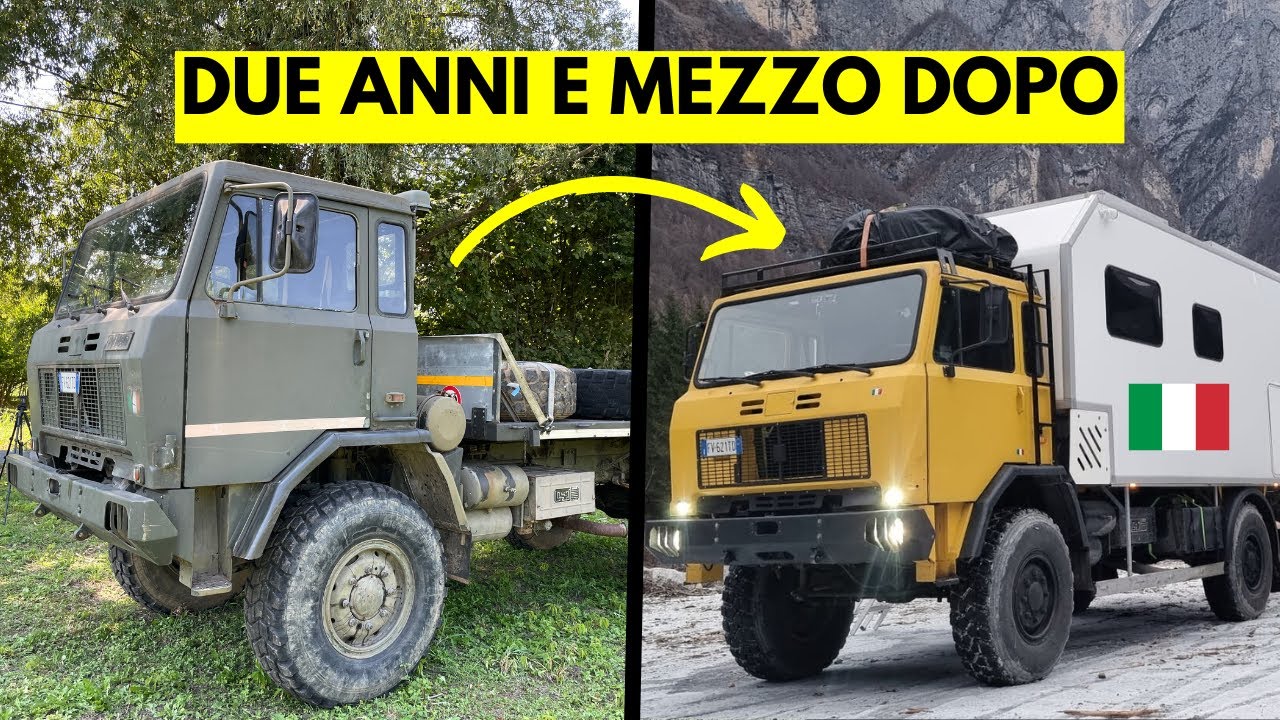 Da camion dell’esercito a camper 4x4 | FULL TIME LAPSE video